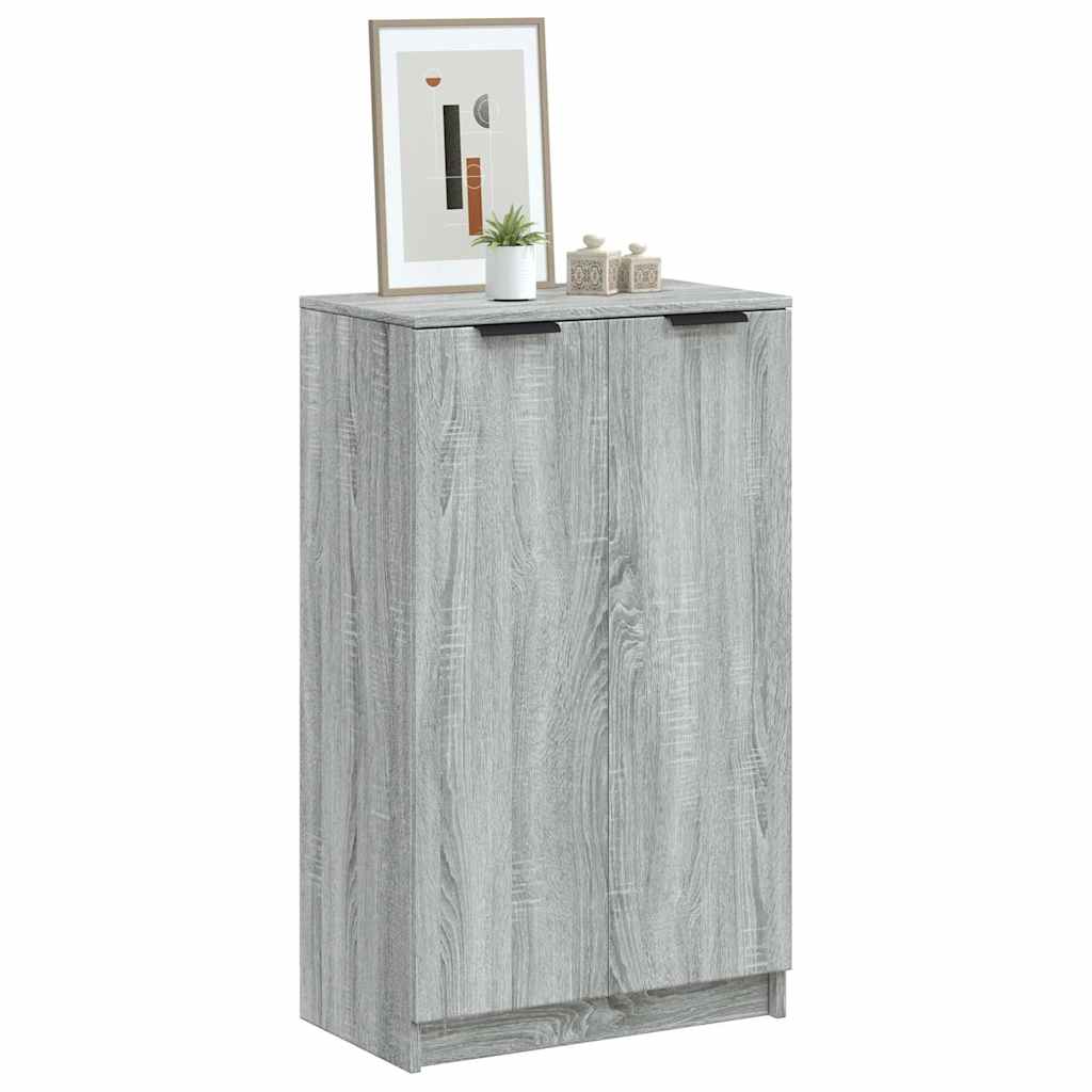 vidaXL Szafka na buty, szary d�b sonoma, 59x35x100 cm