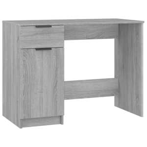 vidaXL kirjutuslaud, hall Sonoma tamm, 100 x 50 x 75 cm, tehispuit