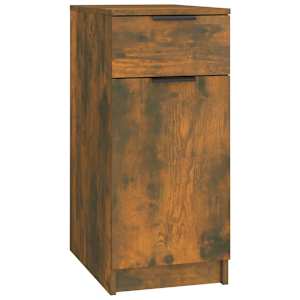 Skříňka k psacímu stolu kouřový dub 33,5 x 50 x 75 cm kompozit - obrázek 2