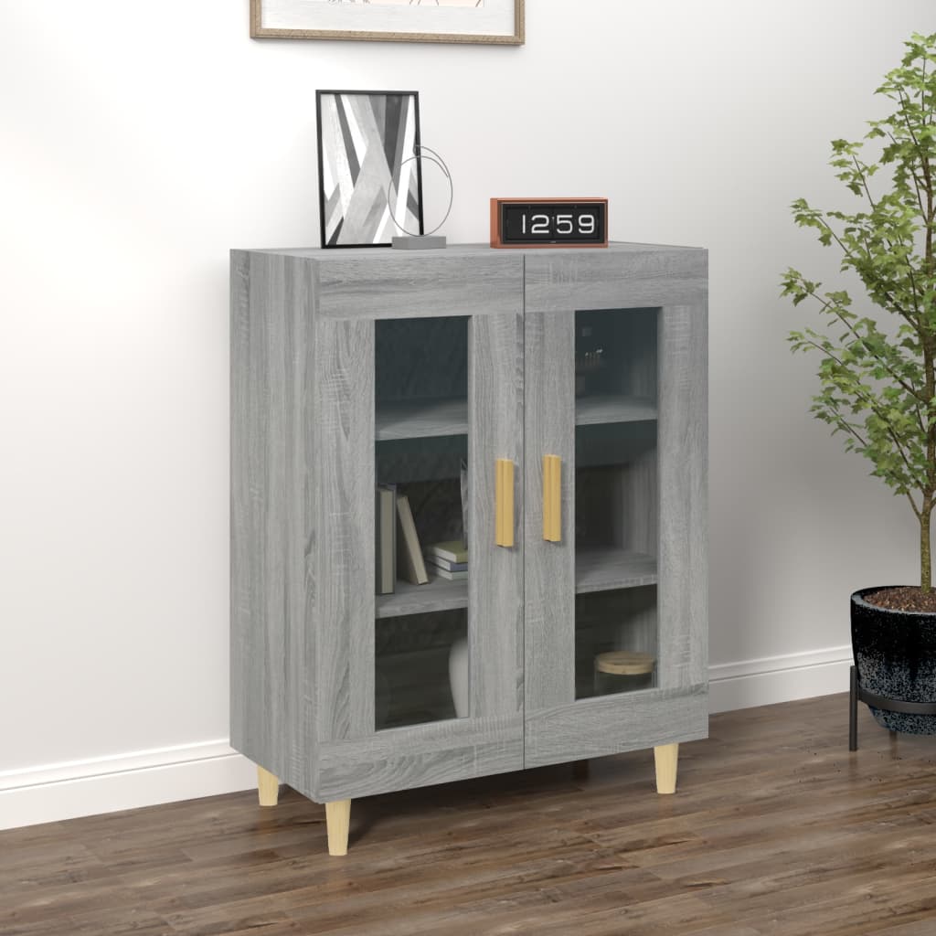 vidaXL Szafka, szary db sonoma, 69,5x34x90cm, materia drewnopochodny
