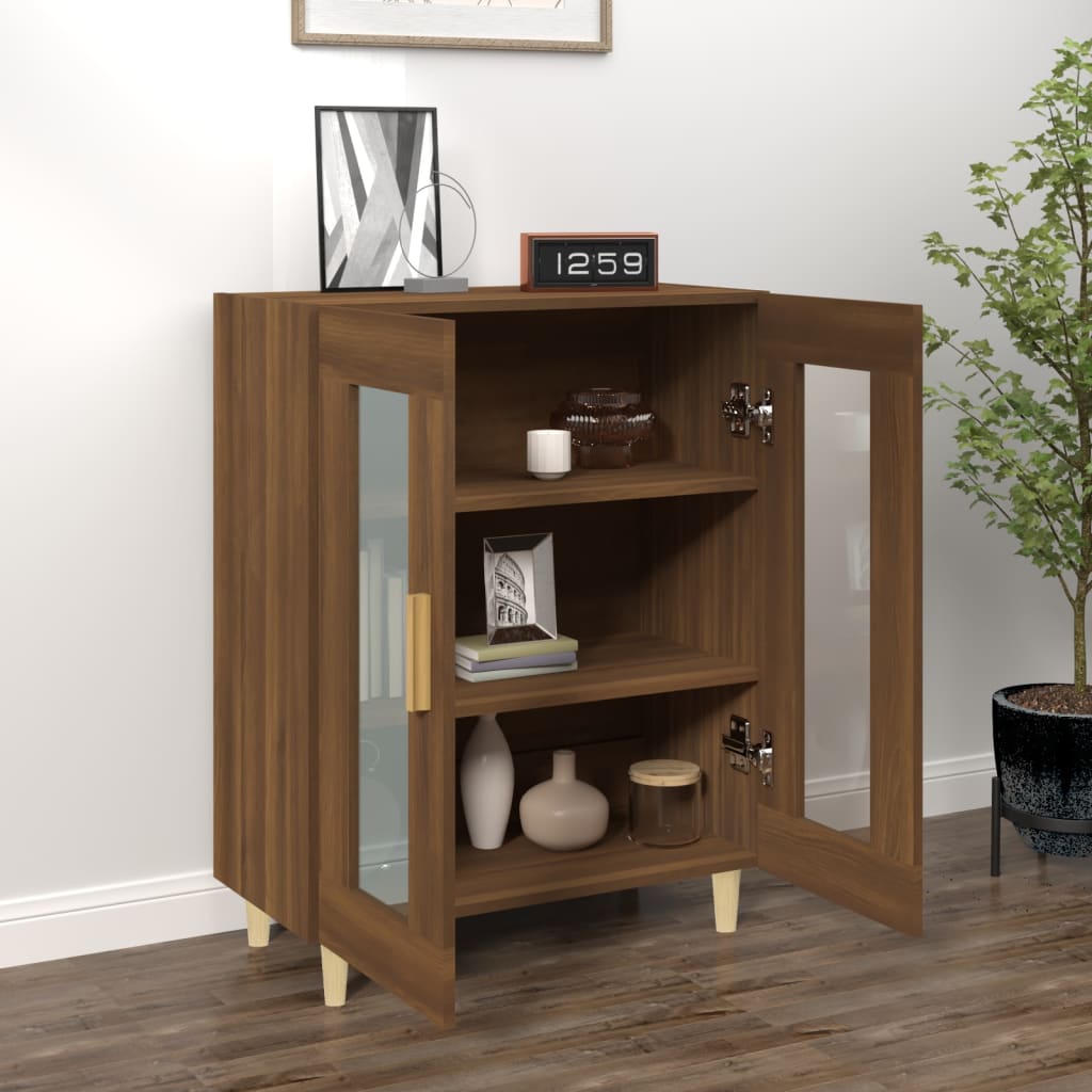 vidaXL Sideboard Braun Eichen-Optik 69,5x34x90 cm Holzwerkstoff