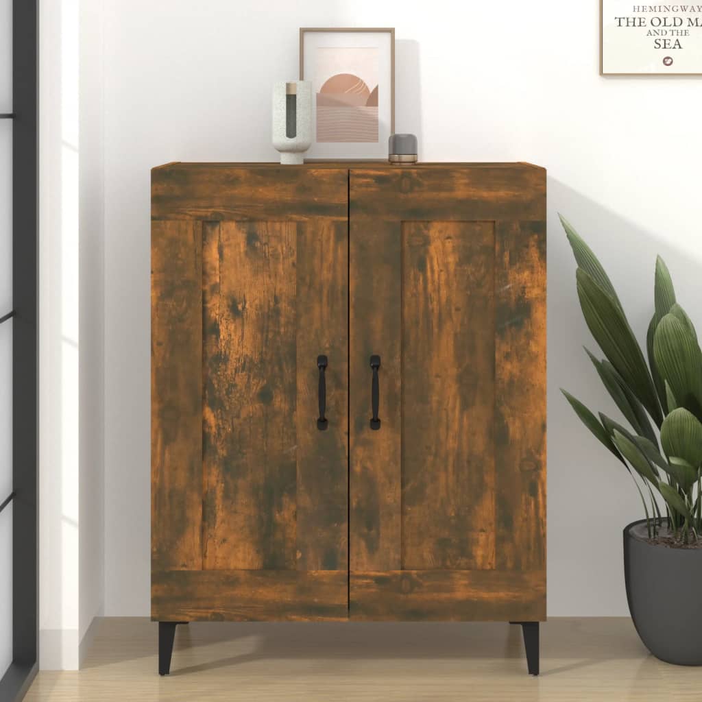 vidaXL Sideboard Räuchereiche 69,5x34x90 cm Holzwerkstoff