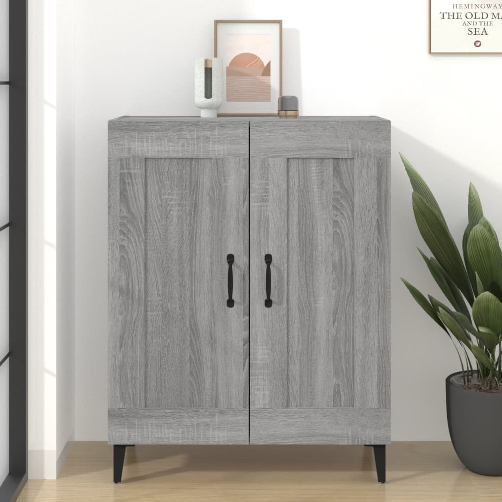 vidaXL Sideboard Grau Sonoma 69,5x34x90 cm Holzwerkstoff