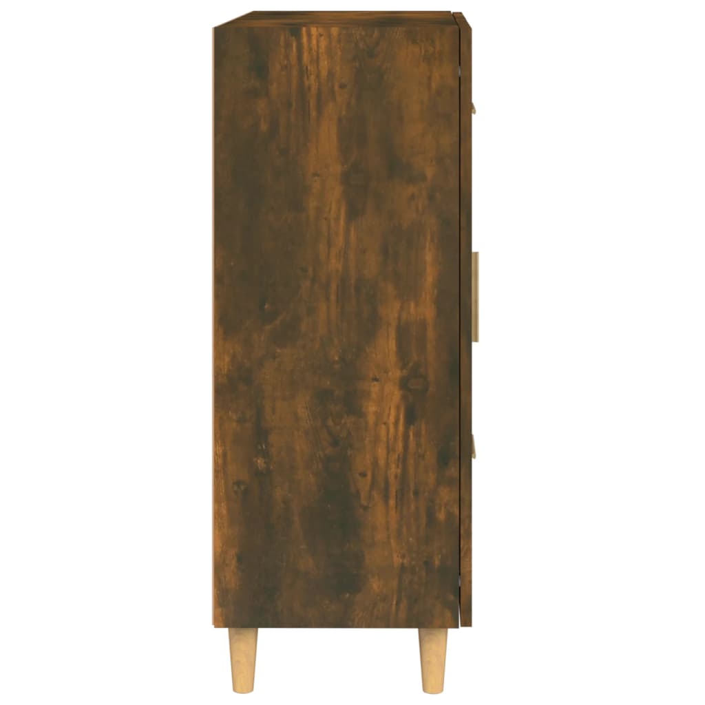 füstös tölgyszínű szerelt fa tálalószekrény 69,5 x 34 x 90 cm