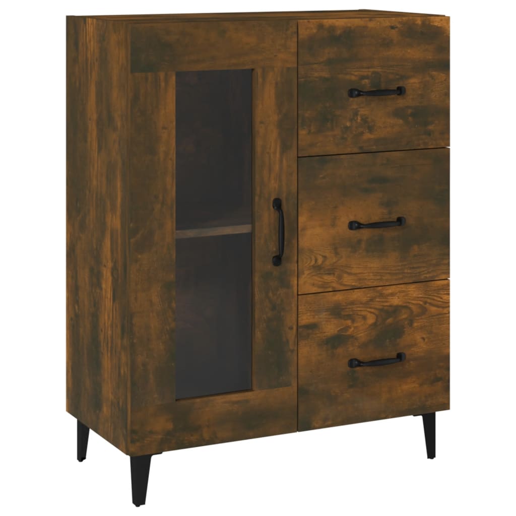 vidaXL Příborník kouřový dub 69,5 x 34 x 90 cm kompozitní dřevo