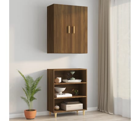 vidaXL seinakapp, pruun tamm, 69,5x34x90 cm