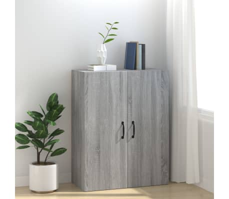 vidaXL خزانة معلقة سونوما رمادي 69,5&times;34&times;90 سم خشب صناعي