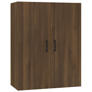 Závěsná skříňka hnědý dub 69,5 x 34 x 90 cm kompozitní dřevo - obrázek 2
