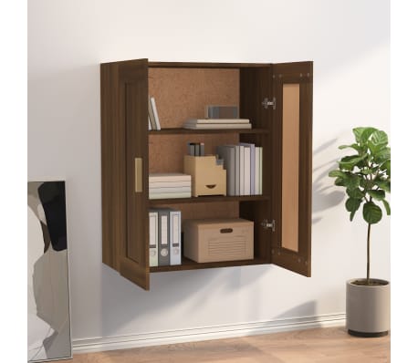 vidaXL Armoire murale ch&ecirc;ne marron 69,5x32,5x90 cm bois ing&eacute;nierie