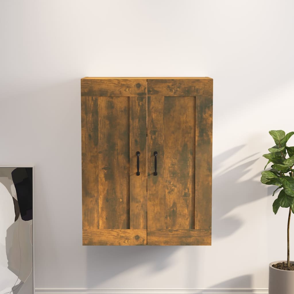 Závěsná nástěnná skříňka kouřový dub 69,5 x 32,5 x 90 cm