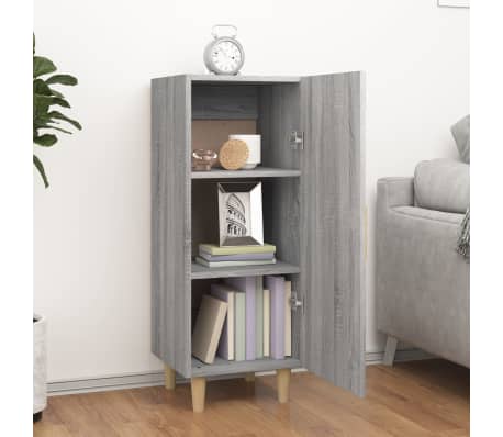 vidaXL Sideboard Grey Sonoma 34.5x34x90 cm Engineered Wood