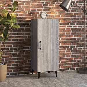 Komoda siva sonoma 34,5x34x90 cm konstruiran les