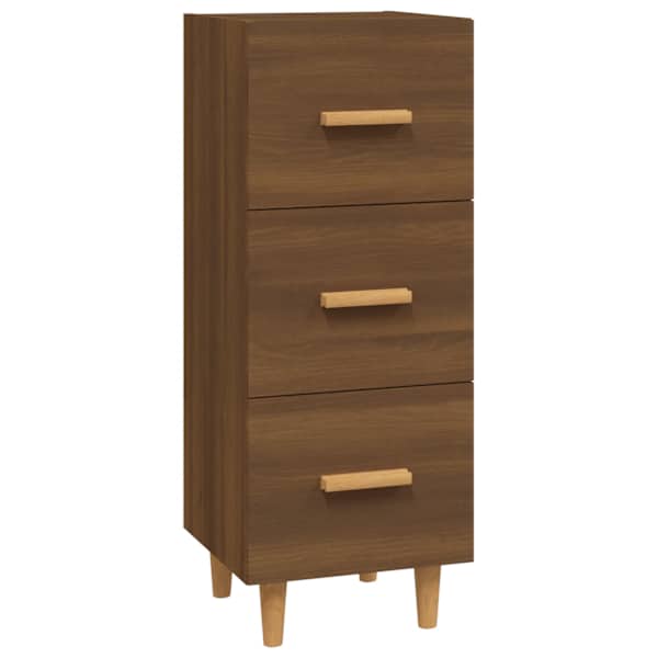vidaXL puhvetkapp, pruun tamm, 34,5 x 34 x 90 cm, tehispuit