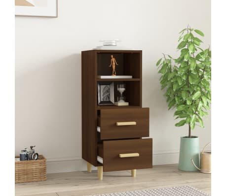 vidaXL Sideboard Brown Oak 34.5x34x90 cm Engineered Wood
