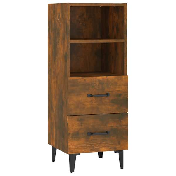 vidaXL puhvetkapp, suitsutatud tamm, 34,5 x 34 x 90 cm, tehispuit