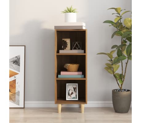 vidaXL plaukts, ozolkoka krāsa, 34,5x32,5x90 cm, inženierijas koks