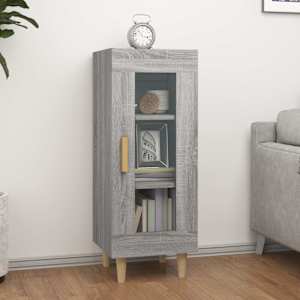 Komoda siva sonoma 34,5x34x90 cm inženirski les