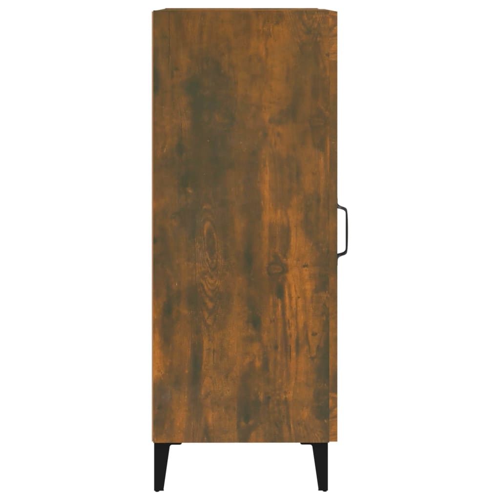 füstös tölgy színű szerelt fa tálalószekrény 34,5 x 34 x 90 cm