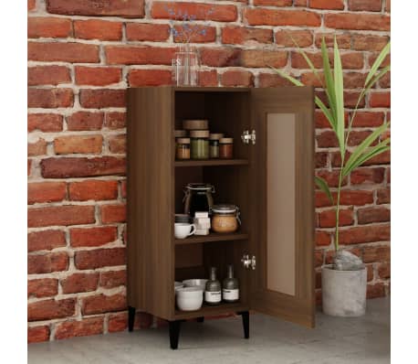 vidaXL Sideboard Brown Oak 34.5x34x90 cm Engineered Wood