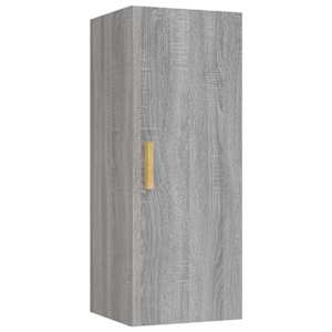 vidaXL seinakapp, hall Sonoma tamm, 34,5x34x90 cm, tehispuit