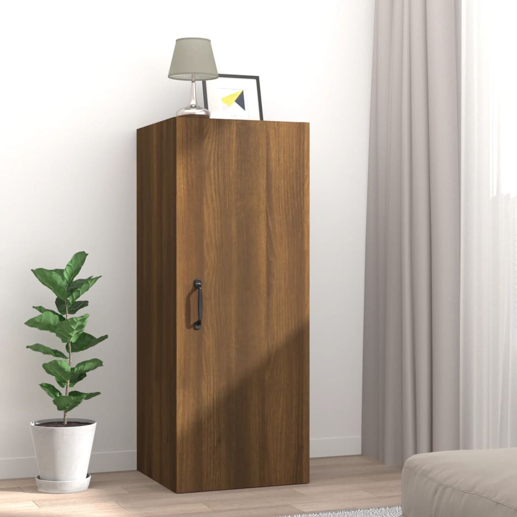 Armoire murale Chêne marron 34,5x34x90 cm Bois d'ingénierie