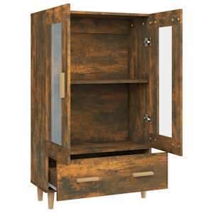 Komoda kouřový dub 70 x 31 x 115 cm kompozitní dřevo - obrázek 6