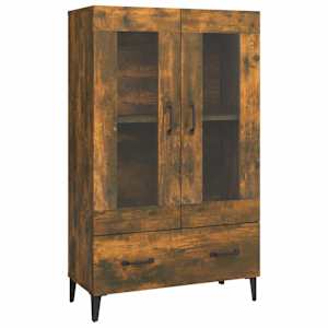 Komoda kouřový dub 70 x 31 x 115 cm kompozitní dřevo - obrázek 2