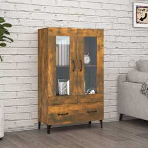 Komoda kouřový dub 70 x 31 x 115 cm kompozitní dřevo - obrázek 1
