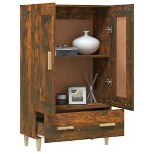 Komoda kouřový dub 70 x 31 x 115 cm kompozitní dřevo - obrázek 4