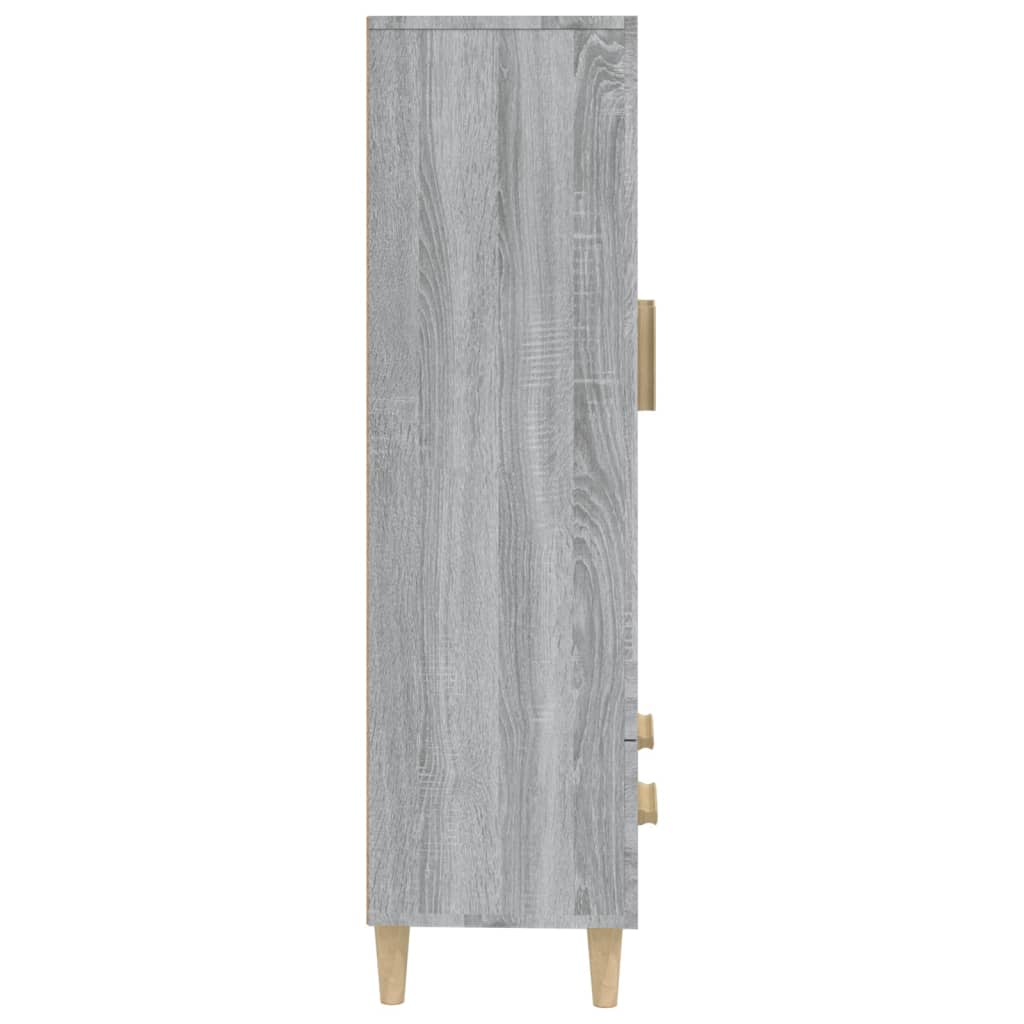  Vysoká skrinka sivý dub sonoma 70x31x115 cm spracované drevo