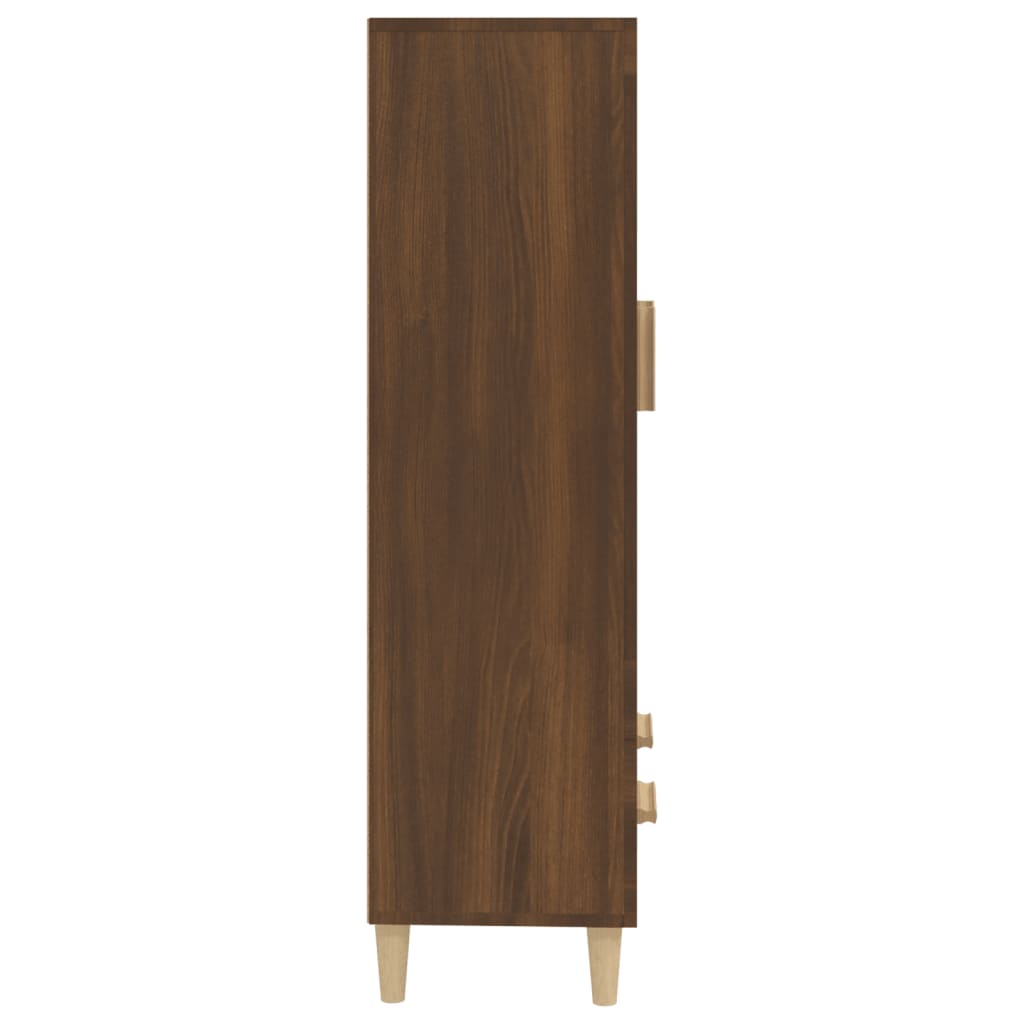 Komoda hnědý dub 70 x 31 x 115 cm kompozitní dřevo
