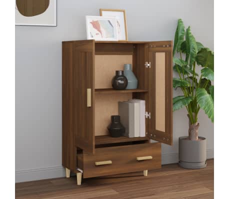 vidaXL Ντουλάπα Καφέ Δρυς 70 x 31 x 115 εκ. από Επεξεργασμένο Ξύλο