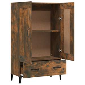 Komoda kouřový dub 70 x 31 x 115 cm kompozitní dřevo - obrázek 7