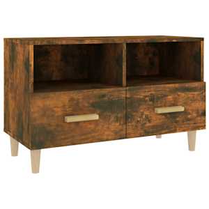 TV skříňka kouřový dub 80 x 36 x 50 cm kompozitní dřevo - obrázek 2