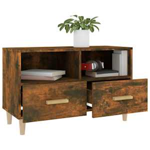 TV skříňka kouřový dub 80 x 36 x 50 cm kompozitní dřevo - obrázek 5