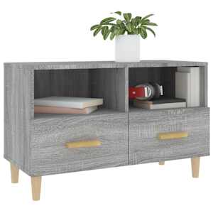 TV skříňka šedá sonoma 80 x 36 x 50 cm kompozitní dřevo - obrázek 4