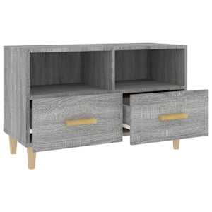 TV skříňka šedá sonoma 80 x 36 x 50 cm kompozitní dřevo - obrázek 7