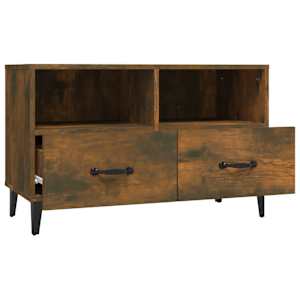 TV skříňka kouřový dub 80 x 36 x 50 cm kompozitní dřevo - obrázek 7