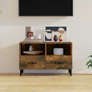 TV skříňka kouřový dub 80 x 36 x 50 cm kompozitní dřevo - obrázek 1