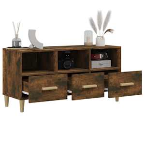 TV skříňka kouřový dub 102 x 36 x 50 cm kompozitní dřevo - obrázek 5