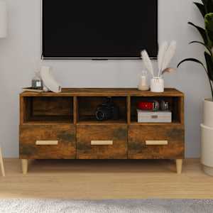 TV skříňka kouřový dub 102 x 36 x 50 cm kompozitní dřevo - obrázek 1