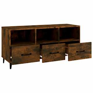 TV skříňka kouřový dub 102 x 35 x 50 cm kompozitní dřevo - obrázek 6