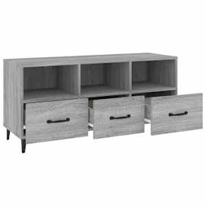 TV skříňka šedá sonoma 102 x 35 x 50 cm kompozitní dřevo - obrázek 5