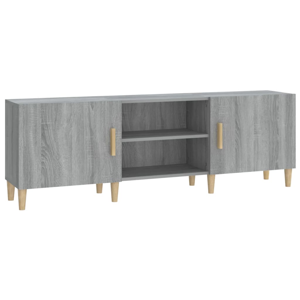 VidaXL Tv-meubel 150x30x50 Cm Bewerkt Hout Grijs Sonoma Eikenkleurig
