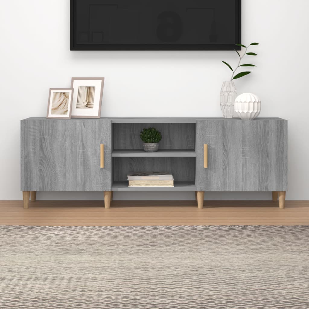 vida XL TV-Schrank Grau Sonoma 150x 30x 50 cm Holzwerkstoff