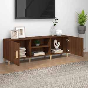 vidaXL Mobile Porta TV Rovere Marrone 150x30x50cm in Legno Multistrato