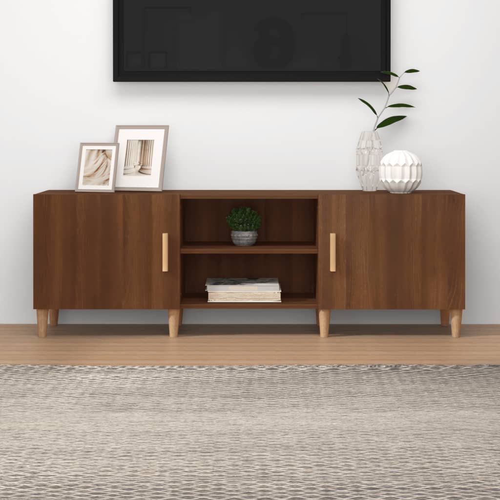 vida XL TV-Schrank Braun Eichen-Optik 150x 30x 50 cm Holzwerkstoff