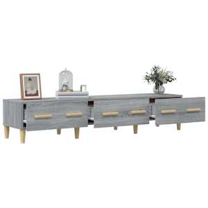 TV skříňka šedá sonoma 150 x 34,5 x 30 cm kompozitní dřevo - obrázek 4