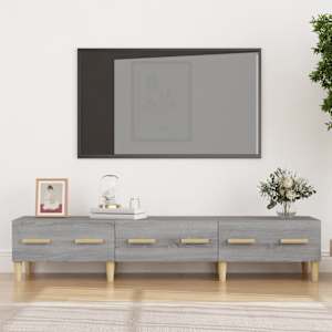 TV skříňka šedá sonoma 150 x 34,5 x 30 cm kompozitní dřevo - obrázek 1