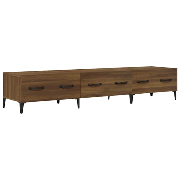 vidaXL telerikapp, pruun tamm, 150x34,5x30 cm, tehispuit